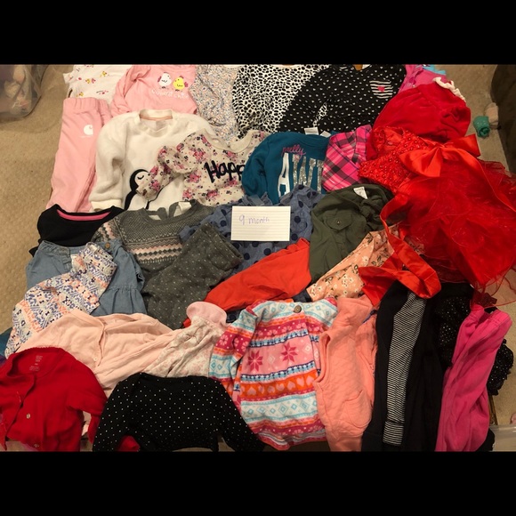 9 month girl summer winter lot